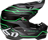 6D HELMETS ATR-2 Helmet - Phase - Black/Green - Large 12-2847