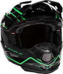 6D HELMETS ATR-2 Helmet - Phase - Black/Green - XS 12-2844