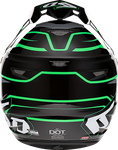 6D HELMETS ATR-2 Helmet - Phase - Black/Green - XS 12-2844