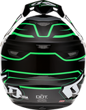 6D HELMETS ATR-2 Helmet - Phase - Black/Green - XS 12-2844