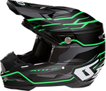 6D HELMETS ATR-2 Helmet - Phase - Black/Green - Large 12-2847