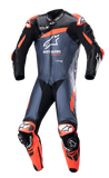 ALPINESTARS GP Plus v4 Leather Suit - Black/Red Fluo/Blue - US 46 / EU 56 3150523135756