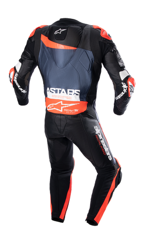 ALPINESTARS GP Plus v4 Leather Suit - Black/Red Fluo/Blue - US 46 / EU 56 3150523135756