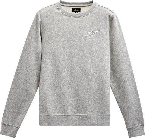 ALPINESTARS Women's Ageless Crew Fleece - Heather Gray/White - XL 1232518201121XL