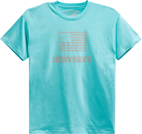 ALPINESTARS Flag T-Shirt - Light Aqua - Large 1213726207206L