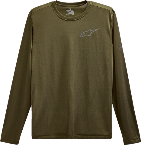 ALPINESTARS Pursue Performance Long-Sleeve T-Shirt - Military Green - Medium 123271000690M