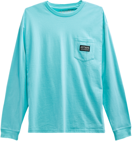 ALPINESTARS Cirrus Long-Sleeve Knit T-Shirt - Light Aqua - Medium 1213711007206M