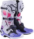 ALPINESTARS Limited Edition Daytona '23 Tech 10 Boots - Gray/Pink/Purple - US 8 2010020-9243-8