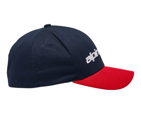 ALPINESTARS Linear Hat - Navy/Red - Small/ Medium 1230810057030SM