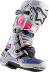 ALPINESTARS Limited Edition Daytona '23 Tech 10 Boots - Gray/Pink/Purple - US 8 2010020-9243-8