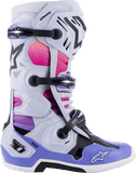 ALPINESTARS Limited Edition Daytona '23 Tech 10 Boots - Gray/Pink/Purple - US 11 2010020-9243-11