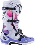 ALPINESTARS Limited Edition Daytona '23 Tech 10 Boots - Gray/Pink/Purple - US 10 2010020-9243-10