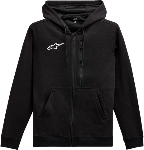 ALPINESTARS Asymmetrical Zip-up Hoodie - Black - Large 12135103010L