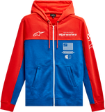 ALPINESTARS H Block Hoodie - Warm Red/Bright Blue - Medium 1213510703171M