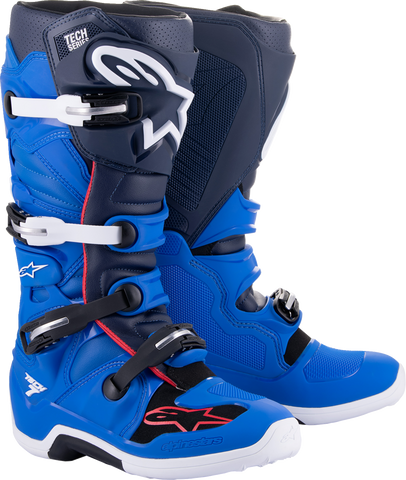 ALPINESTARS Tech 7 Boots - Blue/Red/Navy - US 9 2012014-7058-9