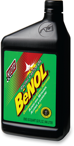 KLOTZ OIL BeNOL® Racing 2-Stroke Pre-Mix Castor Oil - 1 U.S. quart BC-172