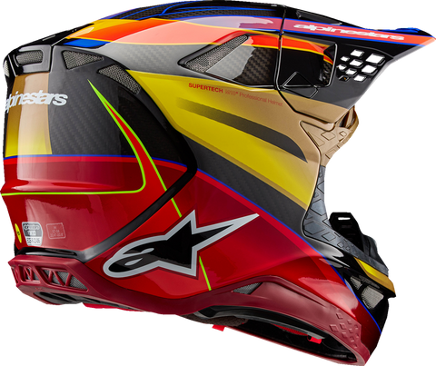 ALPINESTARS Supertech M10 Helmet - Era - MIPS? - Gloss Gold/Yellow/Rio Red - Small 8301223-5938-S