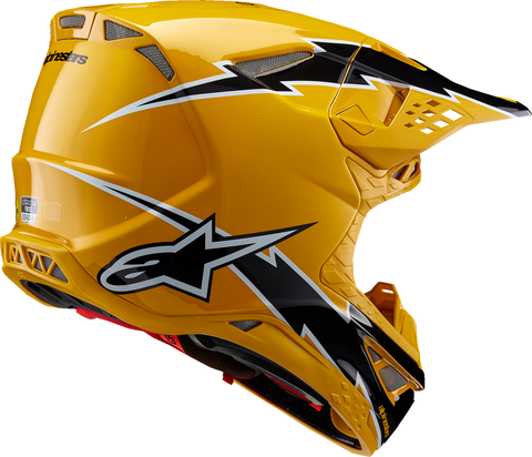 ALPINESTARS Supertech M10 Helmet - Ampress - MIPS? - Gloss Black/Yellow - Small 8300823-1414-S
