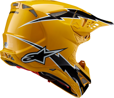 ALPINESTARS Supertech M10 Helmet - Ampress - MIPS? - Gloss Black/Yellow - Large 8300823-1414-L