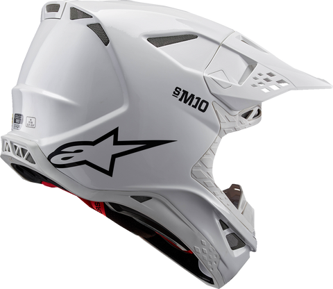 ALPINESTARS Supertech M10 Helmet - Solid - MIPS? - Gloss White - Large 8300323-2180-L