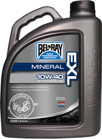 BEL-RAY EXL 4T Mineral Oil - 10W-40 - 4 L 99090-B4LW