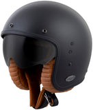 Bellfast Open Face Helmet Matte Black Sm