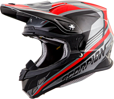 Vx R70 Off Road Helmet Ascend Silver/Red Md