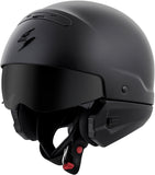 Covert Open Face Helmet Matte Black Xs