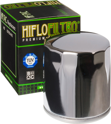 HIFLOFILTRO Oil Filter - Chrome HF174C