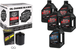 MAXIMA RACING OIL Sportster Synthetic 20W-50 Oil Change Kit - Black Filter 90-119015PB