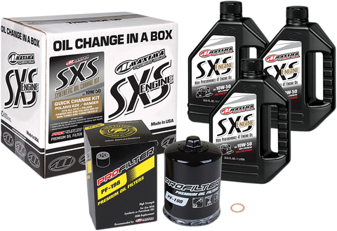 MAXIMA RACING OIL SXS Synthetic Oil Change Kit - Polaris - 10W-50 90-219013