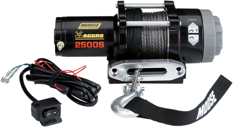 MOOSE UTILITY 2500 LB Winch - Synthetic Rope 104307