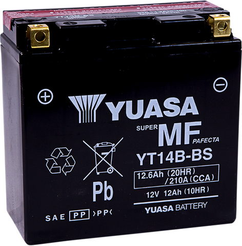 YUASA AGM Battery - YT14B-BS .60 L YUAM624B4