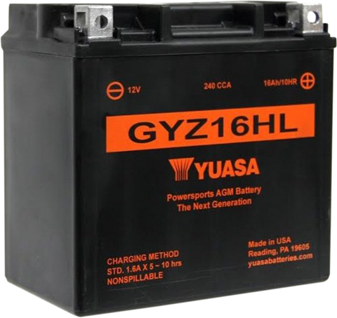 YUASA AGM Battery - GYZ16HL YUAM716GHL