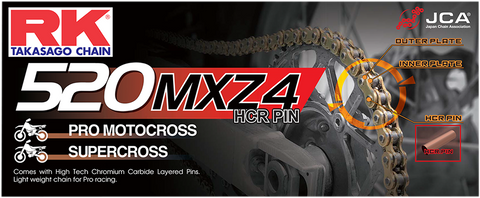 RK 520 MXZ - Heavy Duty Drive Chain - 116 Links GB520MXZ4116