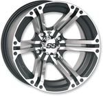 ITP SS212 Alloy Wheel - Rear - Machined Black - 14x8 - 4/137 - 5+3 1428381404B