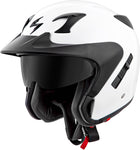 Exo Ct220 Open Face Helmet Gloss White 2x