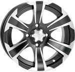 ITP SS312 Alloy Wheel - Front/Rear - Black Machined - 12x7 - 4/110 - 5+2 1228439536B