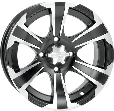 ITP SS312 Alloy Wheel - Front/Rear - Black Machined - 12x7 - 4/156 - 4+3 1228441536B