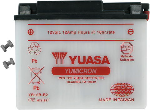 YUASA Battery - YB12B-B2 YUAM221B2