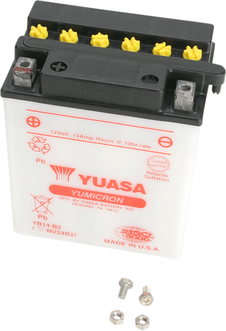 YUASA Battery - YB14-B2 YUAM224B2IND