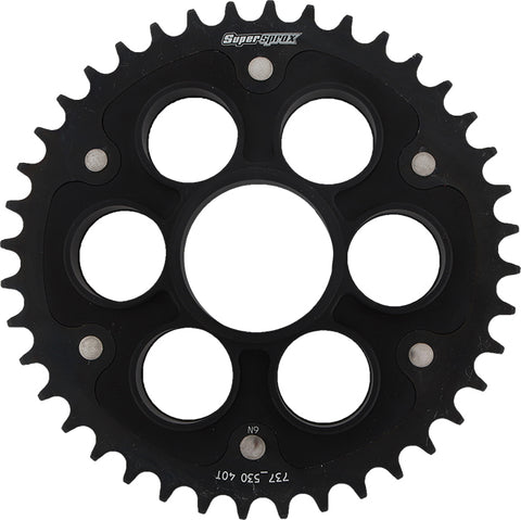 Rear Stealth Sprocket Alu/Stl 40t 530 Blk Duc