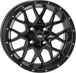 ITP Hurricane Wheel - Front/Rear - Black - 15x7 - 4/110 - 5+2 1528643536B