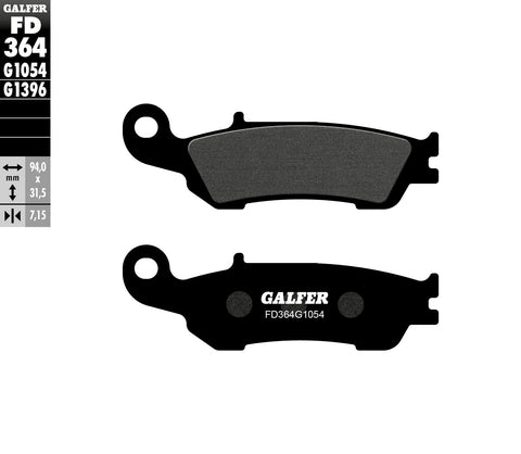 Brake Pads Semi Metallic Fd364g1054