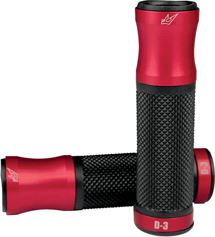 DRIVEN RACING Grips - D3 - Red/Black D3RD