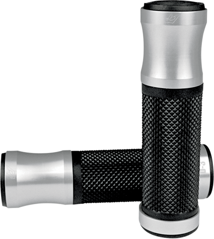 DRIVEN RACING Grips - D3 - Silver/Black D3SL