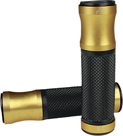 DRIVEN RACING Grips - D3 - 1" - Gold/Black D3GD2