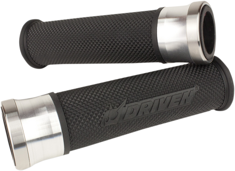 DRIVEN RACING Grips - Halo - Silver/Black DHS-SL