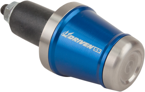 DRIVEN RACING Bar End Weight - Stainless Steel/Blue DBEW-SS-BL