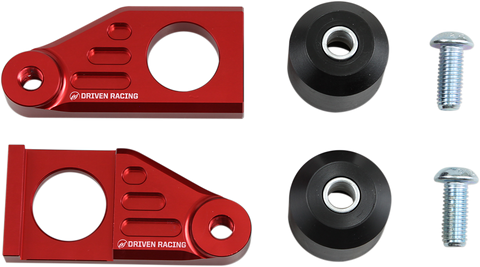 DRIVEN RACING Axle Block Sliders - Yamaha - Red DRAX-118-RD